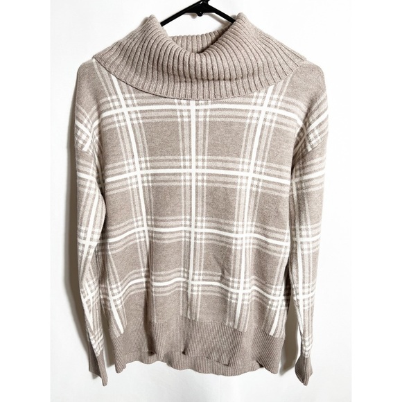 Max Studio Turtleneck Plaid Sweater - Picture 1 of 3